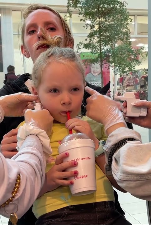 Six-year-old Ear Piercing 😢😢😢