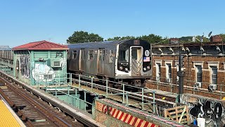 (J) & (Z) Train Action w/Not In Service R160 & R143 at Woodhaven Blvd (AM Rush Hour)