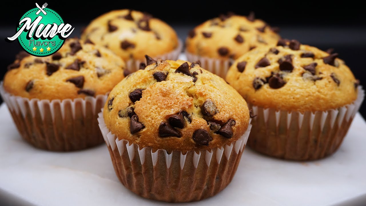 Muffins de naranja y chispas de chocolate ESPONJOSOS Y DELICIOSOS