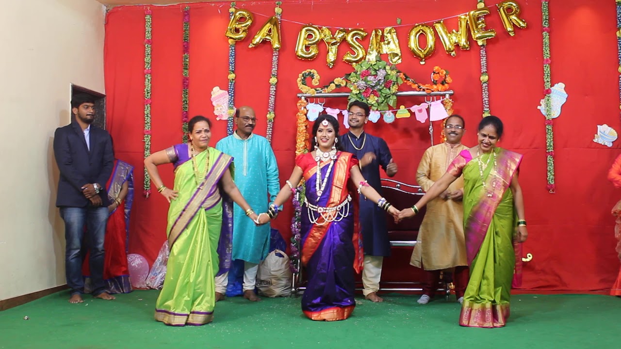 Baby shower dance celebrations with family 