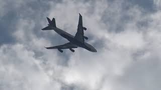 Delta Airlines 747-400 Departs DFW