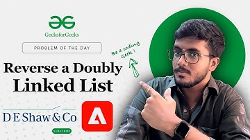 🔗 Reverse a Doubly Linked List | 🧑‍💻 C++, Java, Python | S.C ➡️ O(1) | Doubly Linked List |POTD |GFG