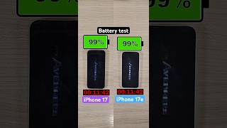 iPhone 17 vs iPhone 17e battery test!