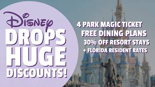 NEW Disney Deals Just Landed! 🎢 Free Dining, 30% Off Resort Stays + 4 Park Magic Ticket Offer!