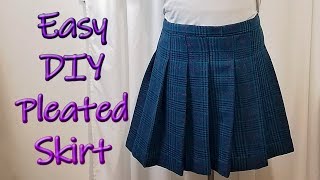 How to DIY an easy pleated skirt