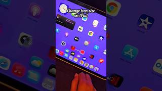 How to change app icon size on iPad #shorts #viral #trending #tech #youtubeshorts #ipadtips
