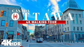 Ottawa Canada  Walking tour from Gloucestor st to Downtown 4K UHD (HDR) 60 fps
