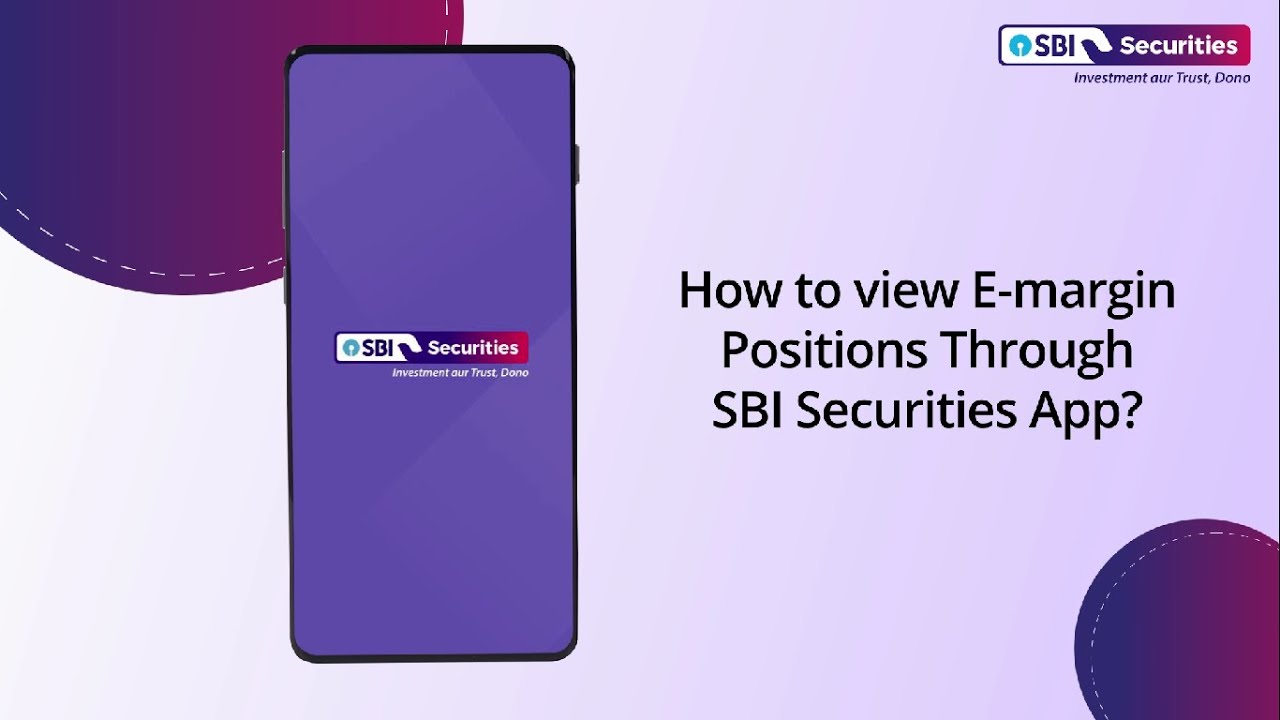 How to view E-margin positions through SBI Securities App?