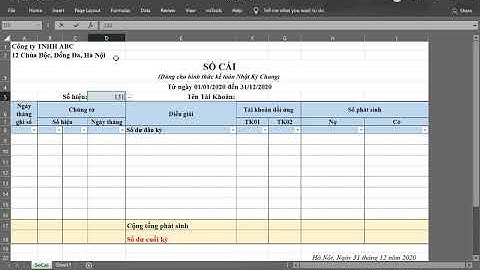 KẾ TOÁN EXCEL - Data Validation và Vlookup trong Sổ cái