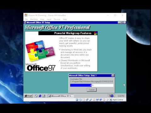 How to install Office 97 - YouTube