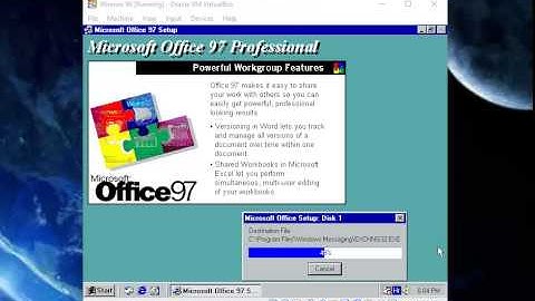 How to install Office 97