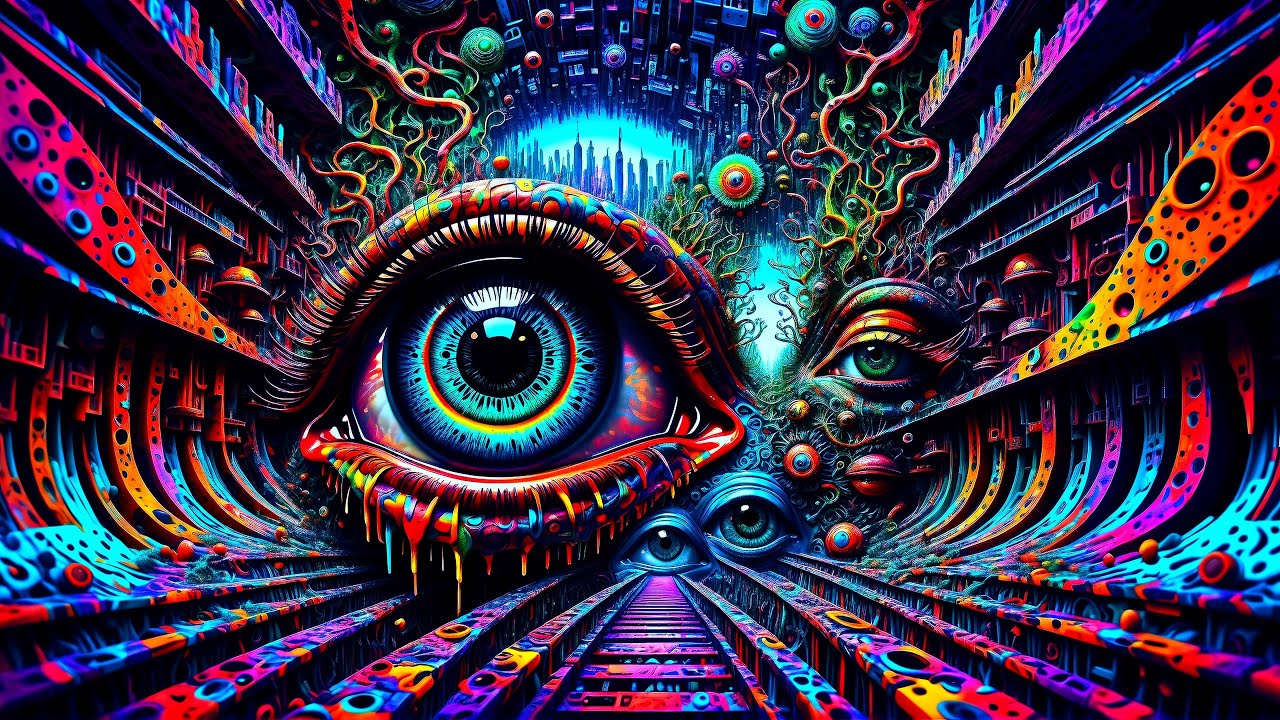Psychedelic Surrealism Art Film Imagined by AI - YouTube
