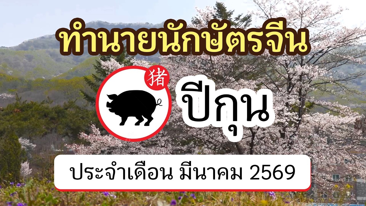 ทำนายดวงนักษัตรจีน ปีกุน ประจำเดือน มีนาคม 2569 | @ดวงจีนโบราณ