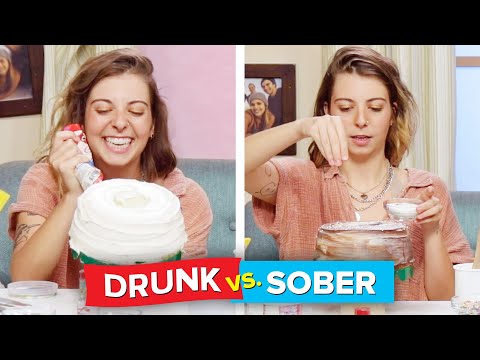 Drunk Vs. Sober: Cake Decorating