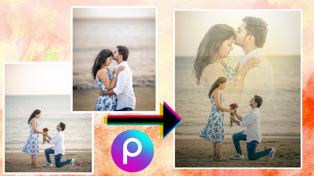 || Couple photo editing tutorial || with PicsArt & Lightroom | pre-wedding edit