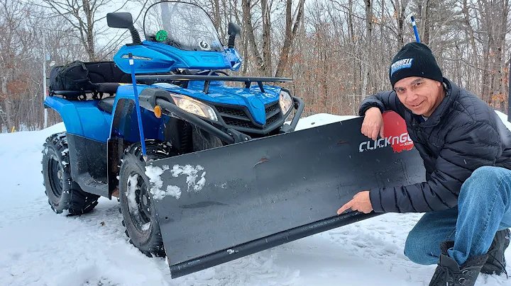 ATV SNOW PLOW BLADE HACK For Concrete & Interlocking Brick Paver Driveways