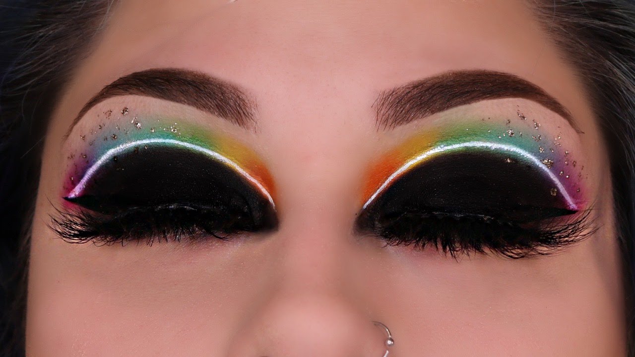 Beginners Eye Makeup Rainbow Eye Makeup Beautybyjosiek Neon Eye