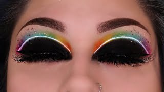 Beginners Eye Makeup Rainbow Eye Makeup | Beautybyjosiek | Neon Eye Makeup Tutorial