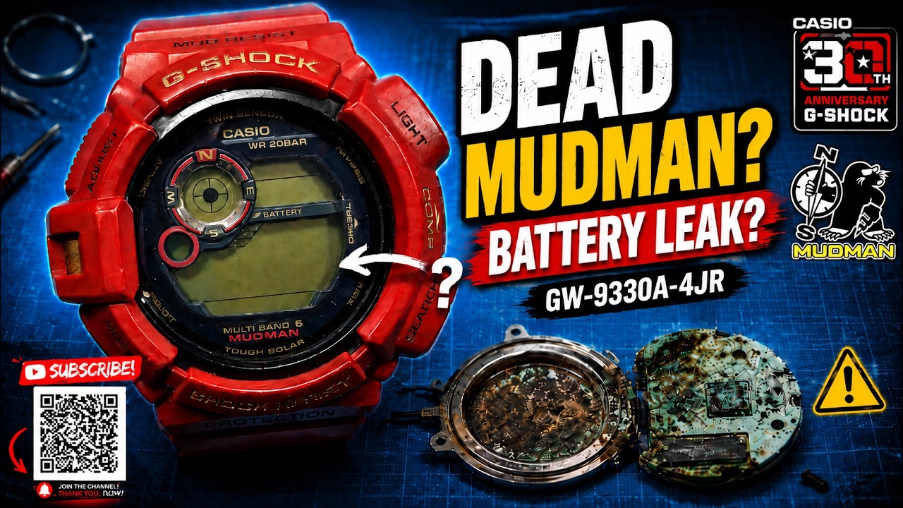 DOA G-Shock GW-9330A-4JR Mudman | Battery Leak or Module Damage 
