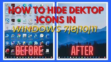 How to hide Desktop icons in Windows 7 | 8 | 10 | 11. | TECHCLOUD SKY |