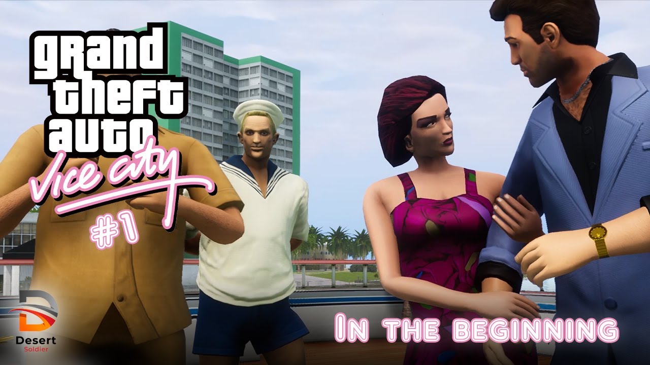 GTA Vice City Definitive Edition - Intro & Mission #1 - In the Beginning  