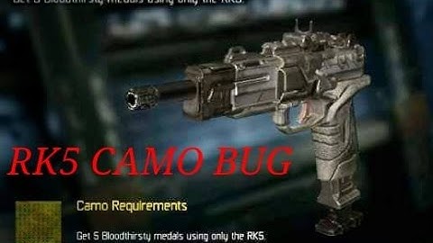 Black Ops 3 (Xbox 360) RK5 Camo bug