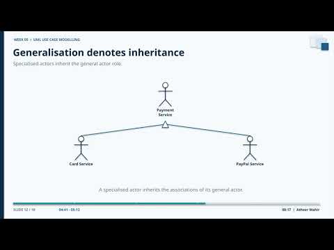 Week05 Mastering Use Case Diagrams