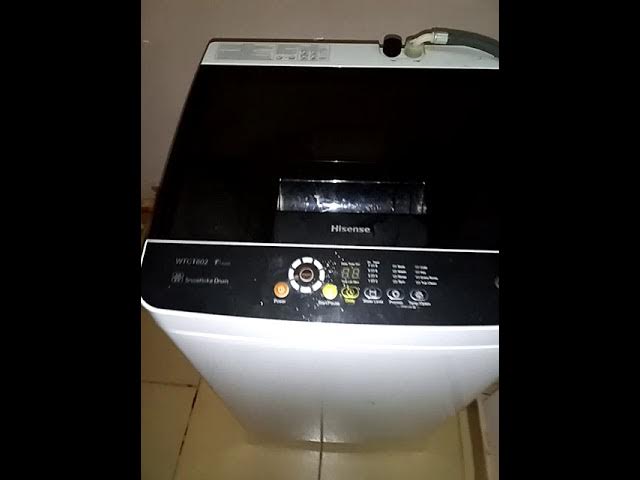 How to Operate Hisense Top loader Automatic Washing Machine - YouTube