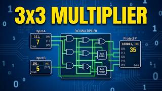 3×3 Binary Multiplier in Digital Logic Design | Easy Step-by-Step Explanation
