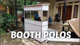 Booth portable jatiasih - booth permanen polos