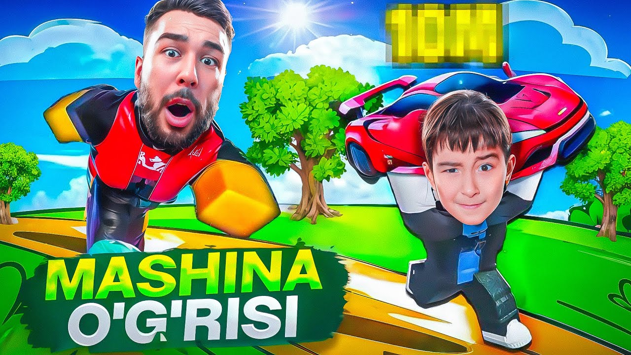 ROBLOX. OTA BOLA O’YINDAGI ENG TEZ MASHINANI O’G’IRLADIK