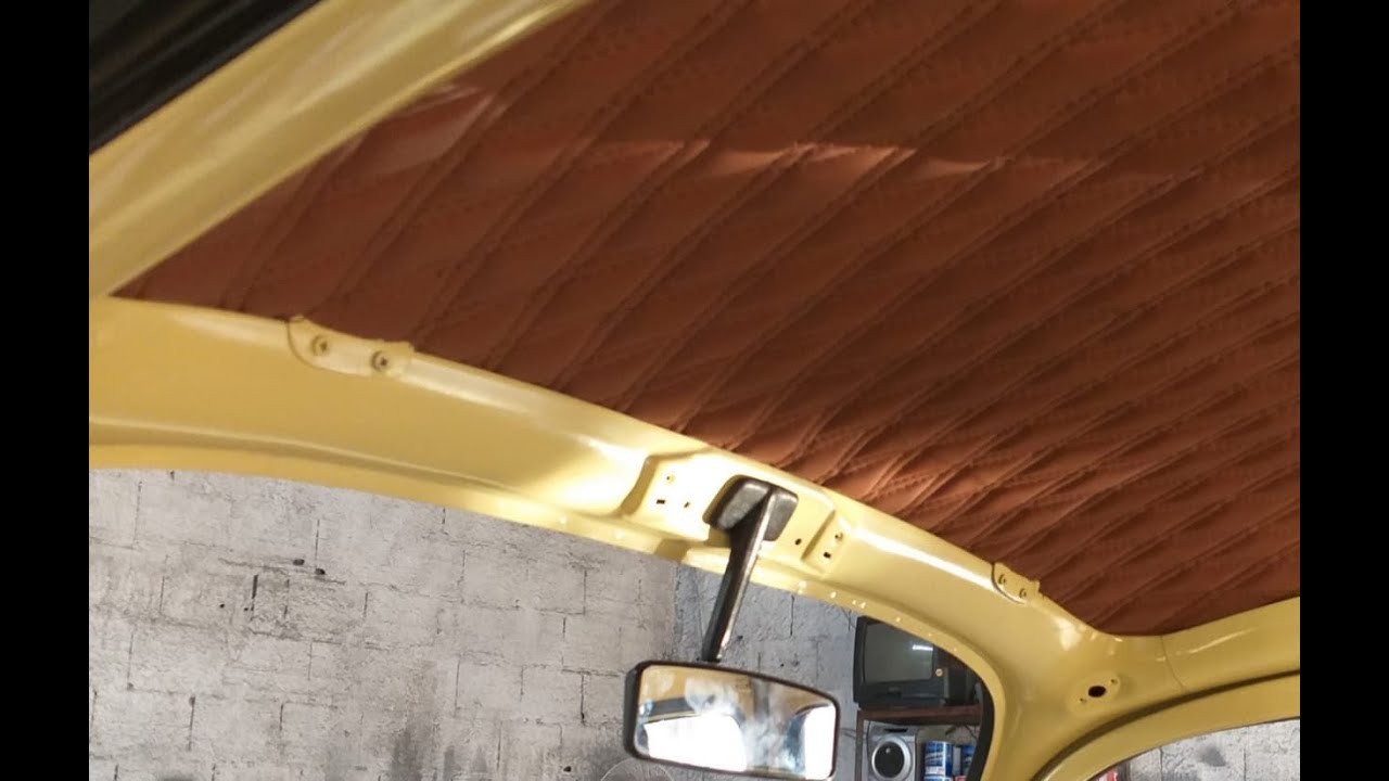 FORRAÇÃO DO TETO DO FUSCA CUSTOMIZADO - YouTube