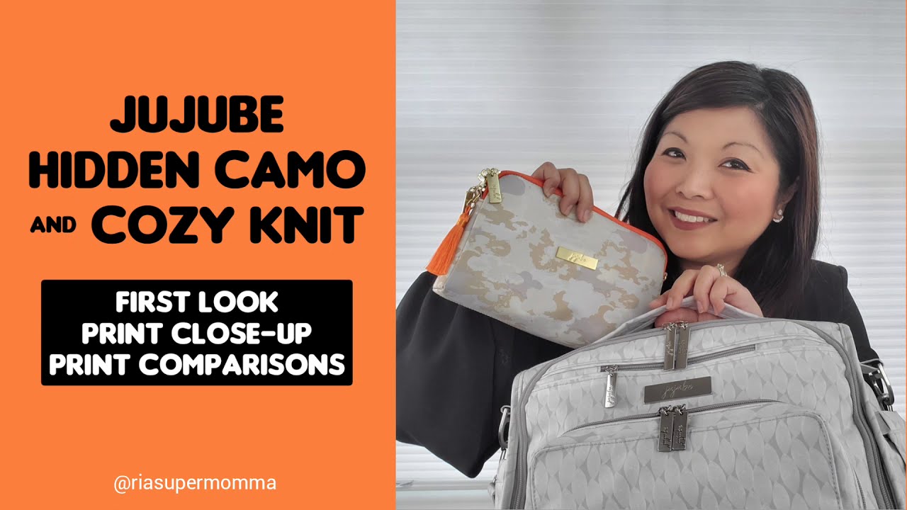 JuJuBe HIDDEN CAMO & COZY KNIT - First Look, Print Close-up, Print Comparisons