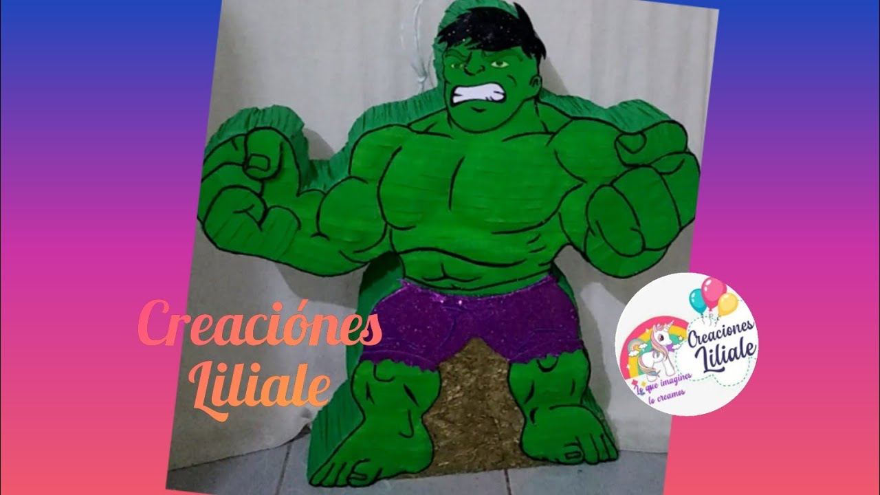 Iniciar sesión Nylon cobre Piñata de Hulk con relieve - YouTube