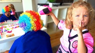 Download lagu Milusik play Hairdresser Profession for kids Makeup for Papa MP3 Download lagu Milusik play Hairdresser Profession for kids Makeup for Papa