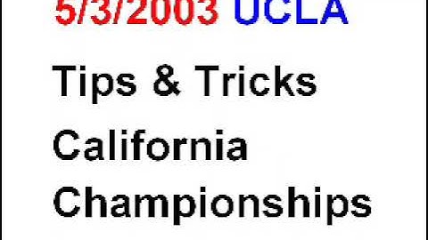 UCLA Tips and Tricks 05/2003 MvC2: RowTron vs Kuan