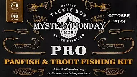 Mystery Tackle Box Pro Review Trout and Panfish Box October 2023 - What's inside?