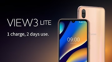 Wiko View3 Lite. Elegant design & 2 days autonomy