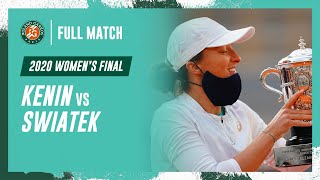 Swiatek vs Kenin 2020 Women's final Full Match | Roland-Garros