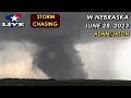 LIVE 6/28/23 • Large Dusty Tornado near Kimball, NEB {J-A}