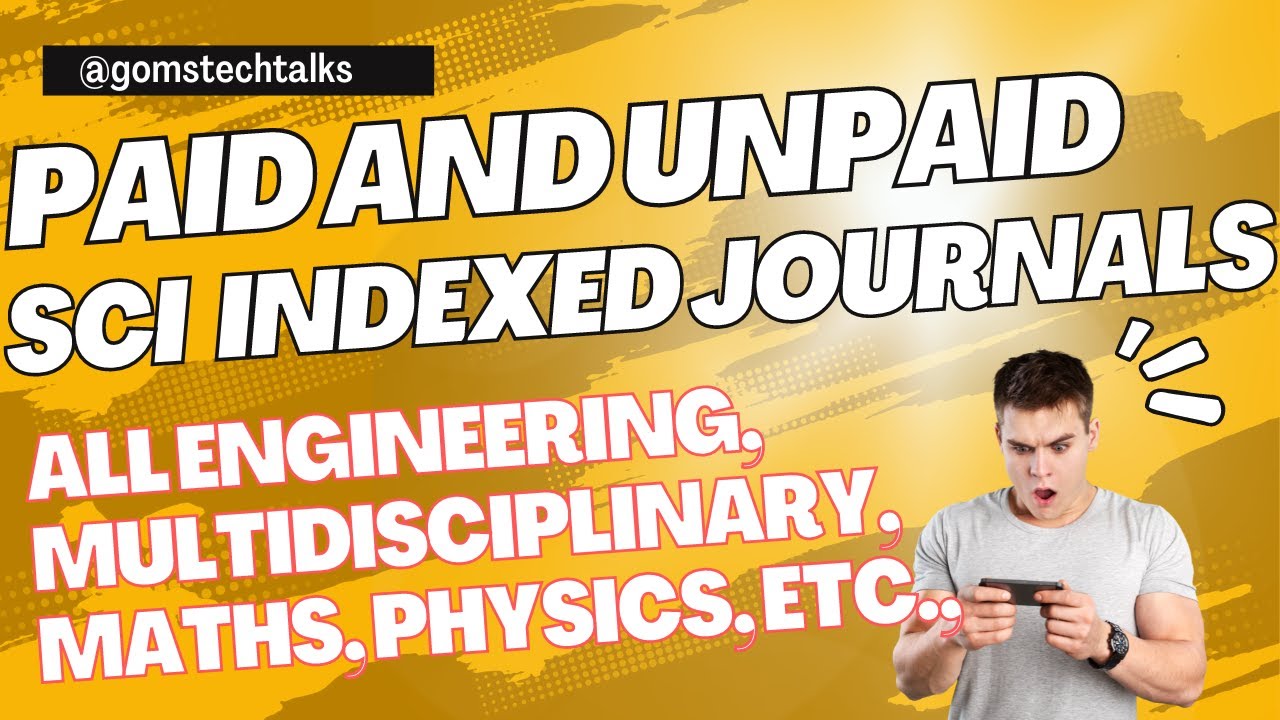 paid and unpaid SCI Journals II 10100 Acceptance Rate II