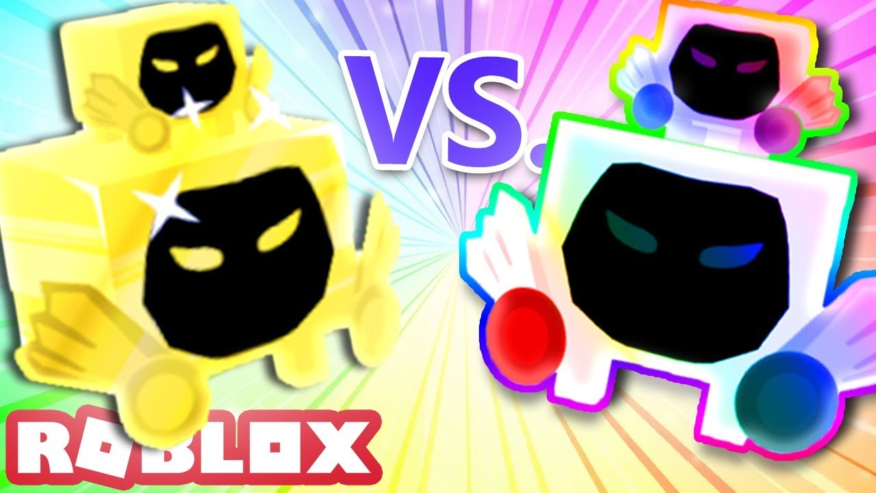 Gold Dominus Headstack Vs Rainbow Dominus Headstack Roblox Pet Simulator Youtube - roblox red headstack