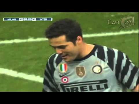 PENALTY Antonio Cassano GOAL - Milan vs Inter - 02...