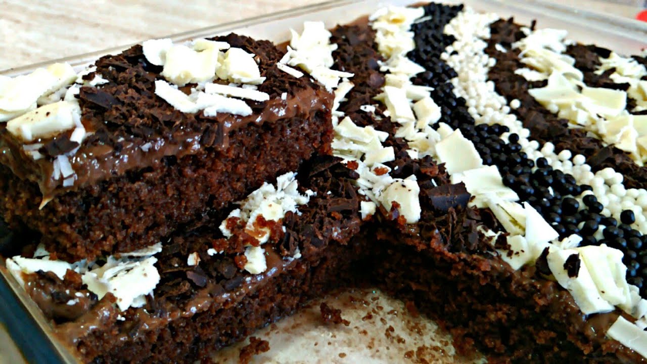 بسبوسة بكريمة القهوة والشكولا مرملة و تذوب في الفم بمذاق خرافي