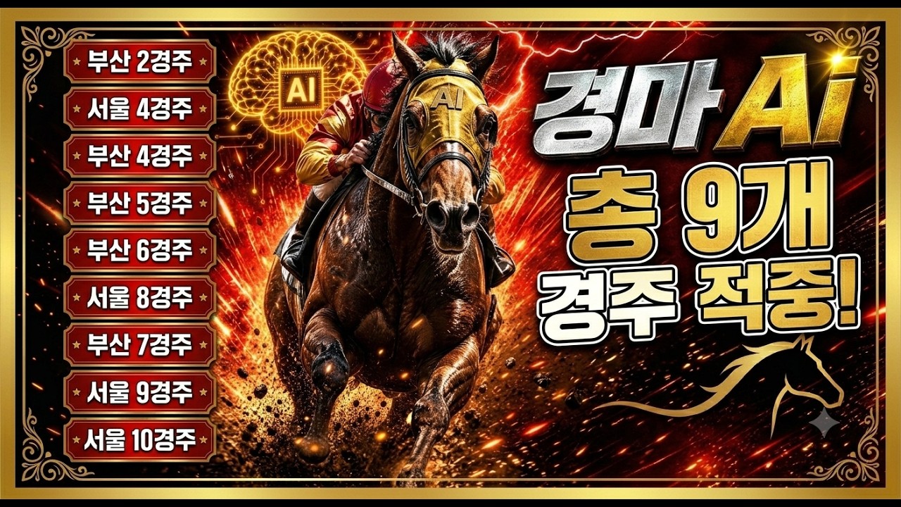 [경마]2026년6월14일요경마 적중내역
