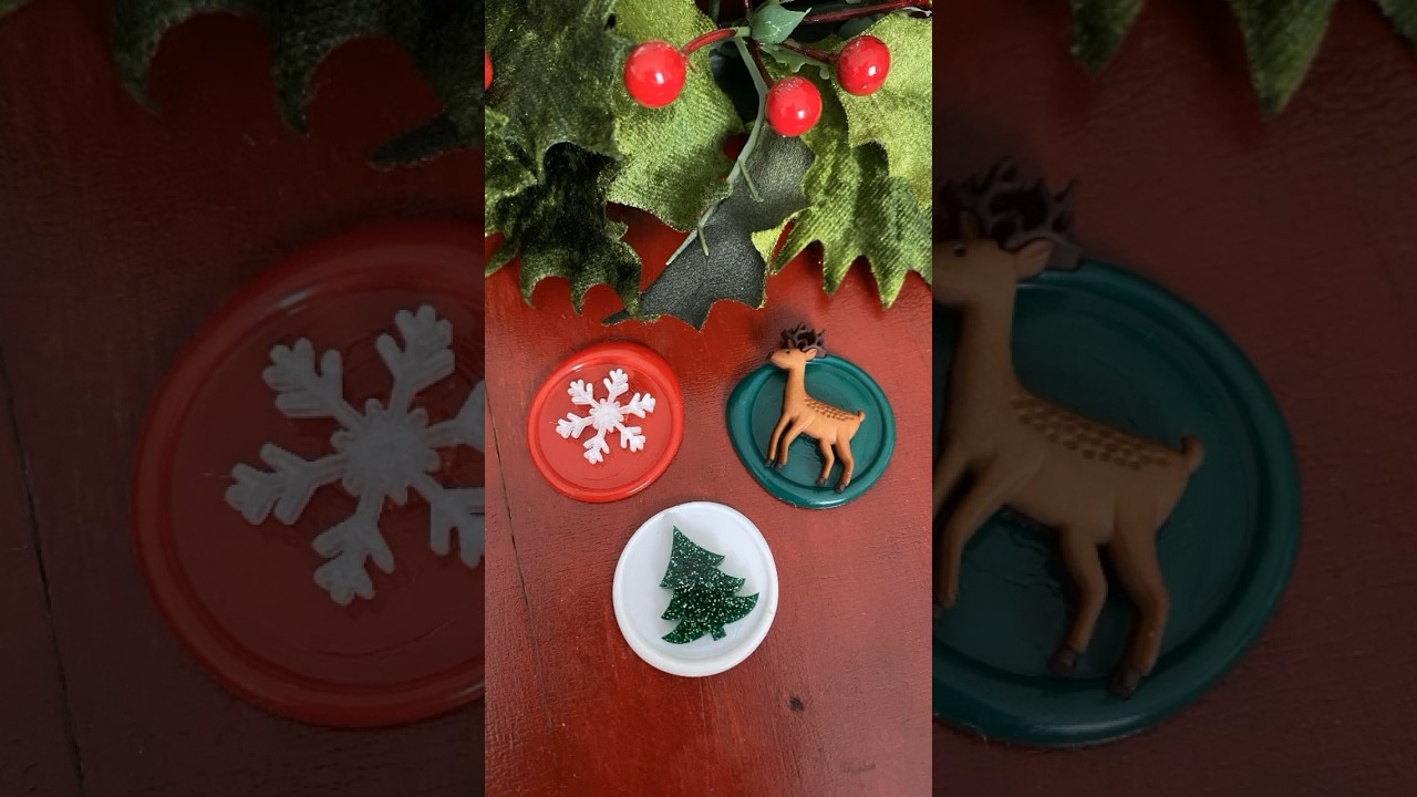 Adding Christmas Embellishments to wax seals 