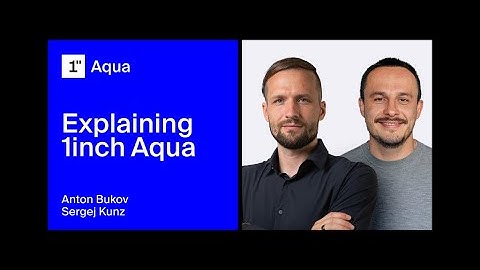 Explaining 1inch Aqua | Anton Bukov, Sergej Kunz