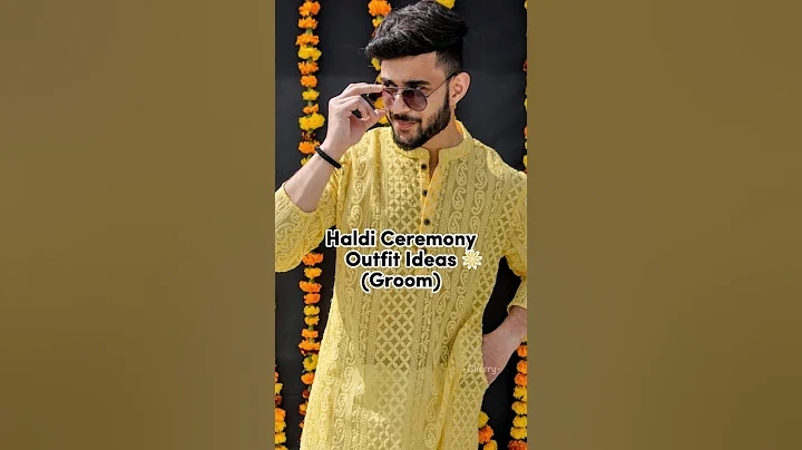 Haldi Ceremony Outfit Ideas for Groom 💛✨ #shorts #wedding #weddingdress #haldi #haldioutfits #groom