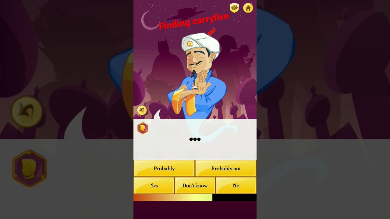 Finding carrylive through akinator ||