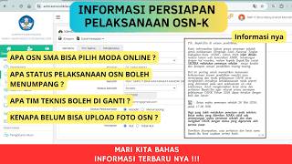 OSN-K 2026 PREPARATION INFORMATION | SCHOOL MAPPING INPUT | ONLINE MODE SEMI-ONLINE MODE